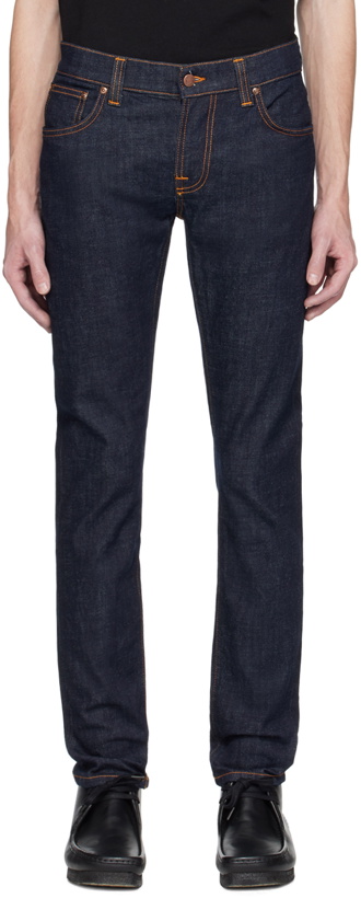 Photo: Nudie Jeans Navy Tight Terry Jeans