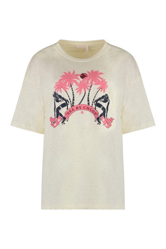 Photo: See by Chloé Printed Cotton T-shirt