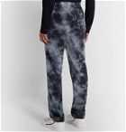 James Perse - Tie-Dyed Loopback Supima Cotton-Jersey Sweatpants - Blue