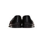 Loewe Brown and Black Croc Slip-On Loafer