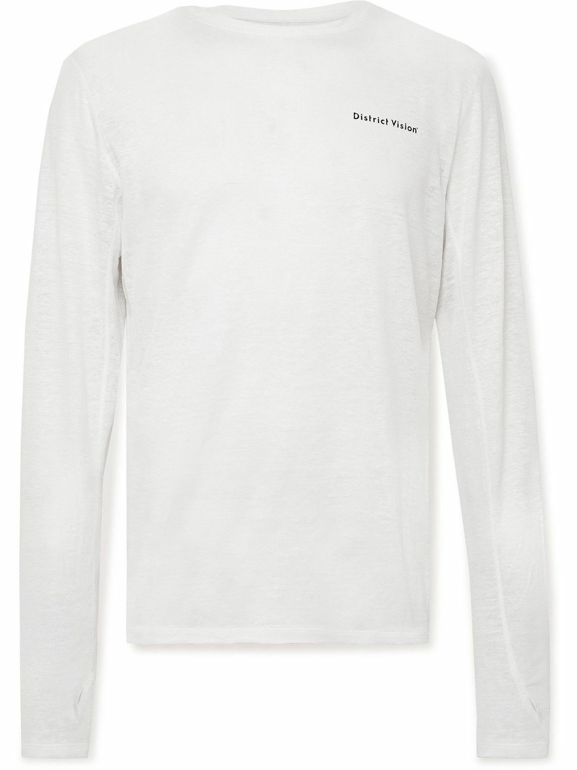 DISTRICT VISION - Sukha Logo-Print Hemp-Jersey T-Shirt - White District ...