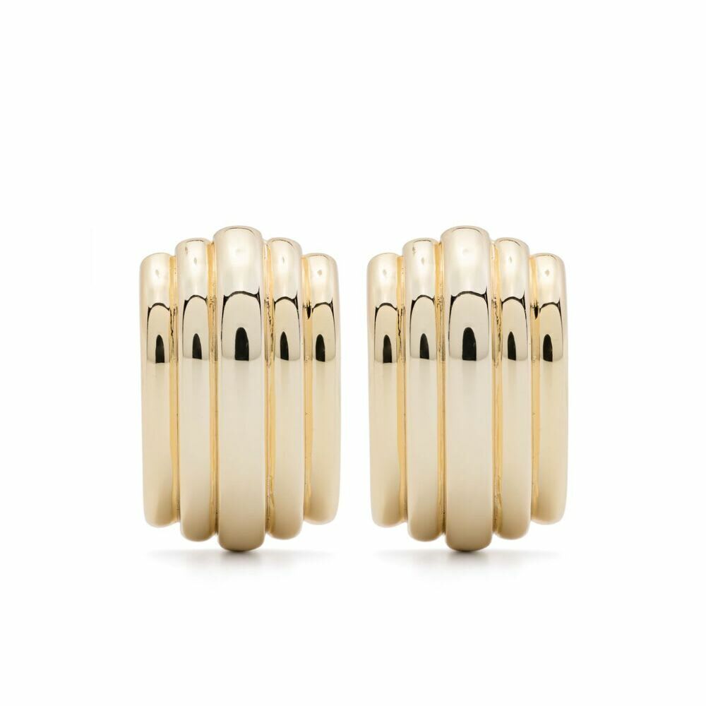 【関税込み】ANINE BING ゴールド Triple Knot ピアス ANINE BING Triple Knot gold-tone Earrings | Gold | FARFETCH CZ