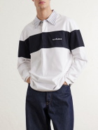 Acne Studios - Logo-Embroidered Cotton-Jersey Polo Shirt - White