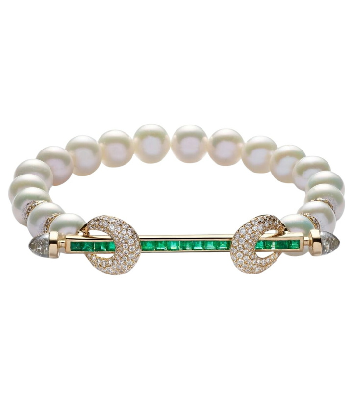 Photo: Ananya Chakra 18kt gold bracelet with gemstones
