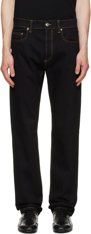 Photo: Versace Black Tapered Jeans