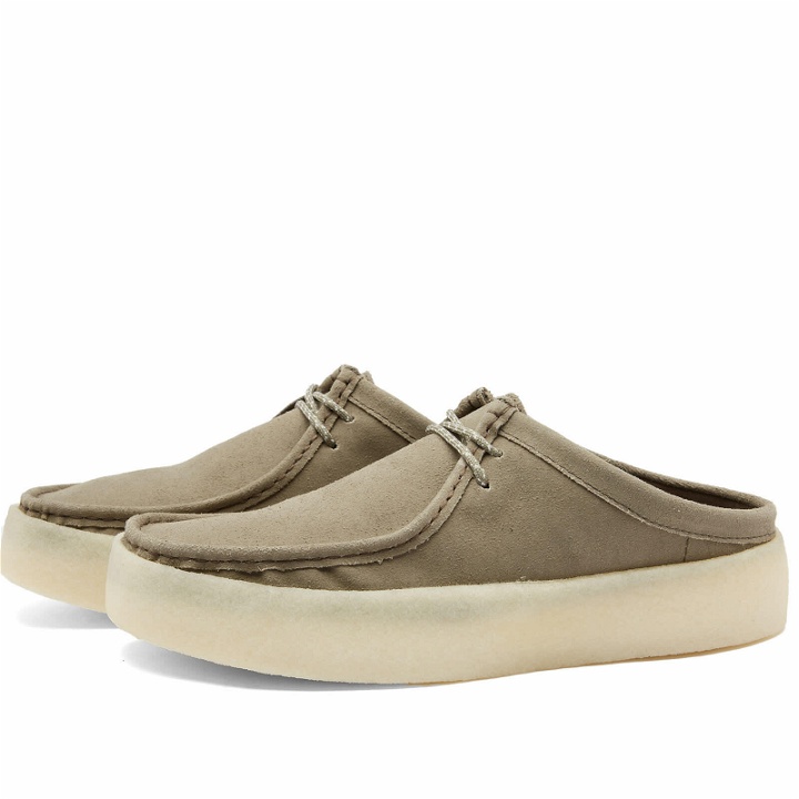 Photo: Clarks Originals Men's Wallabee Cup Mule in Olive Eco Leather