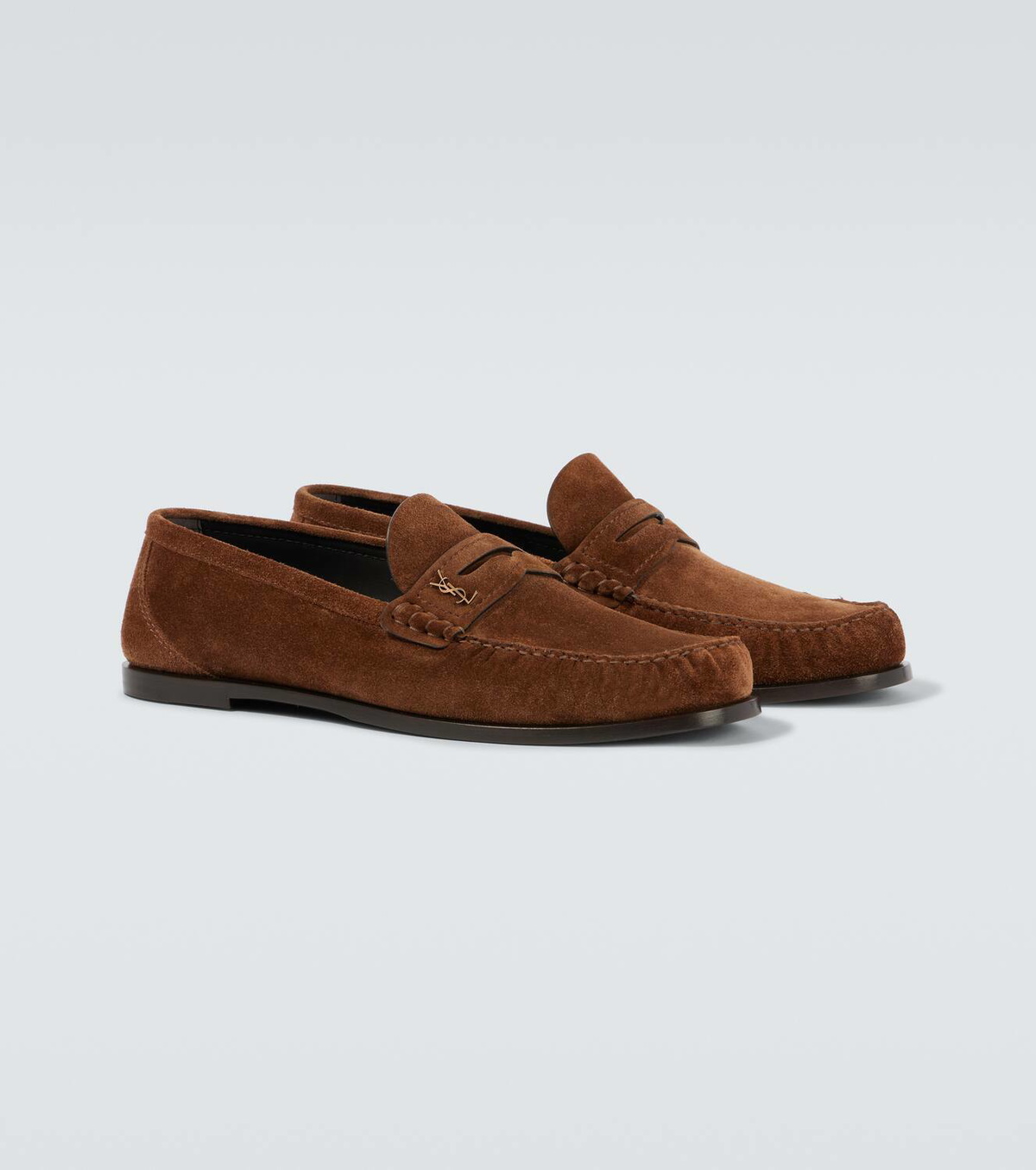 Cassandre Suede Penny Loafers