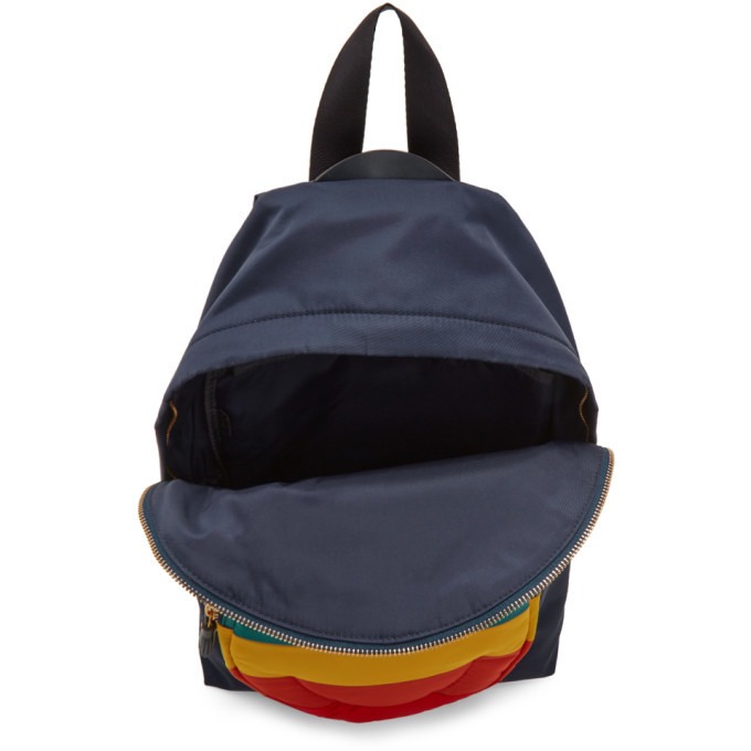 Anya Hindmarch Navy Chubby Wink Backpack Anya Hindmarch