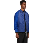 Comme des Garcons Homme Blue Laminated Water Jacket