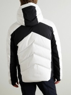 BOGNER - Jervis-D Panelled Quilted Shell Hooded Down Jacket - White