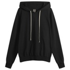Rick Owens Men's Temple of Love Jersey Hoodie in Black