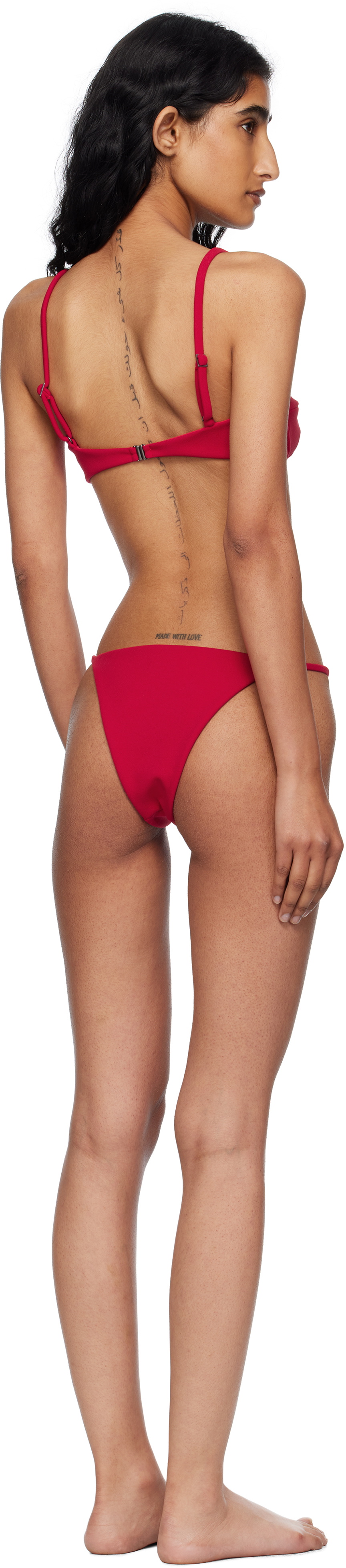 Haight Red Crepe Vintage & Crepe Lari Bikini