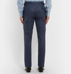 Kingsman - Blue Slim-Fit Pinstriped Wool Suit Trousers - Blue