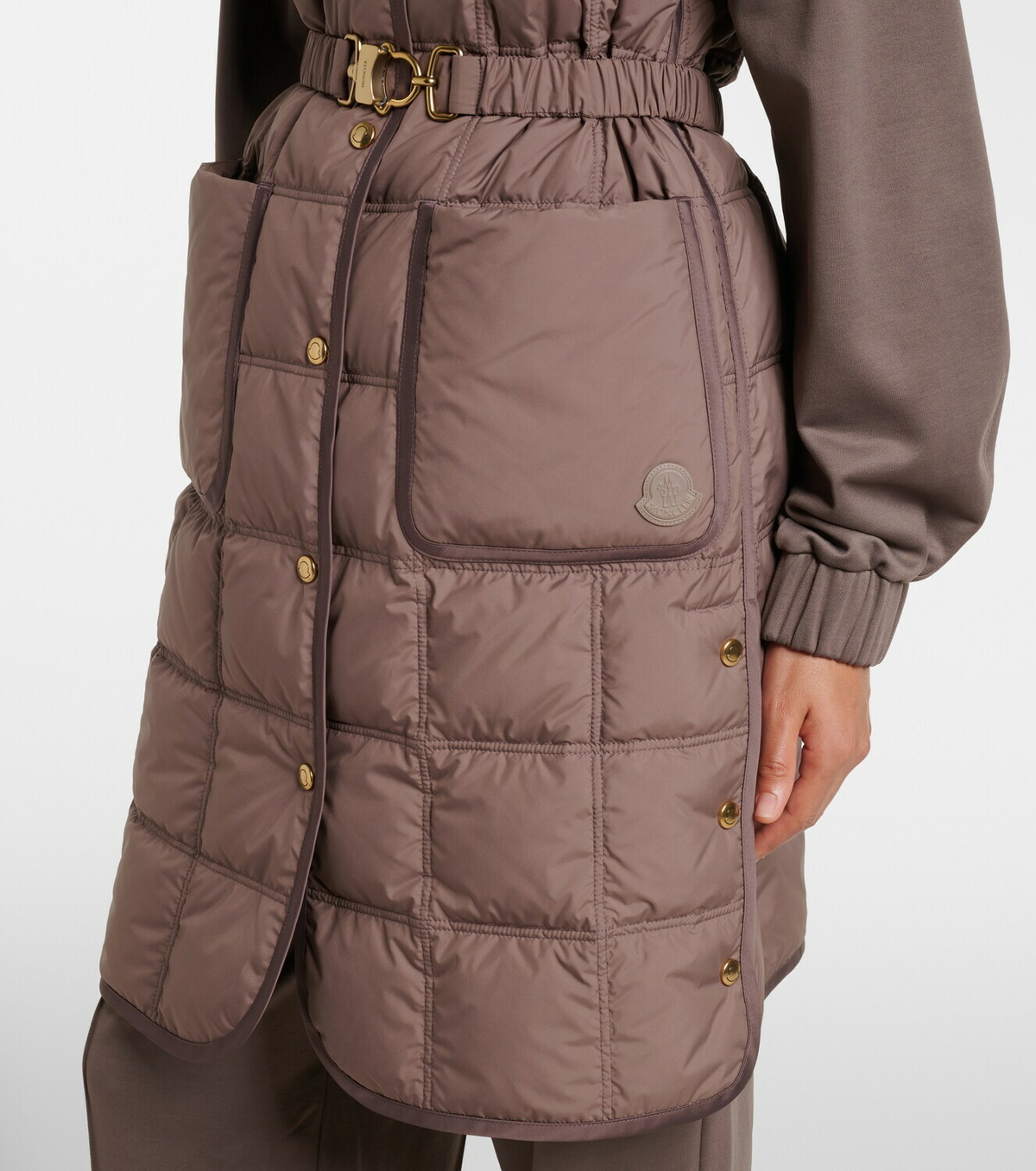 Moncler Cygnette belted quilted down vest