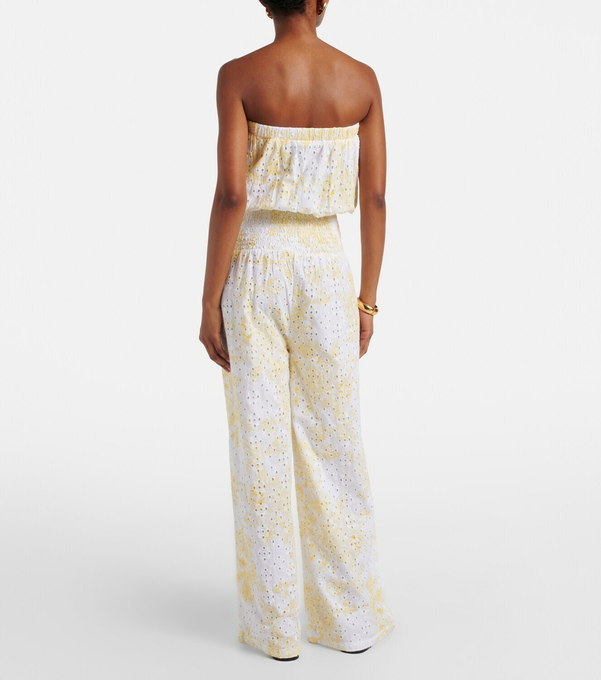 Melissa Odabash Naomi broderie anglaise cotton jumpsuit