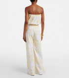 Melissa Odabash Naomi broderie anglaise cotton jumpsuit