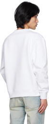 Kenzo White Kenzo Paris Embroidered Sweatshirt