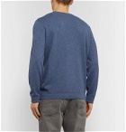 Brunello Cucinelli - Contrast-Tipped Cashmere Sweater - Blue