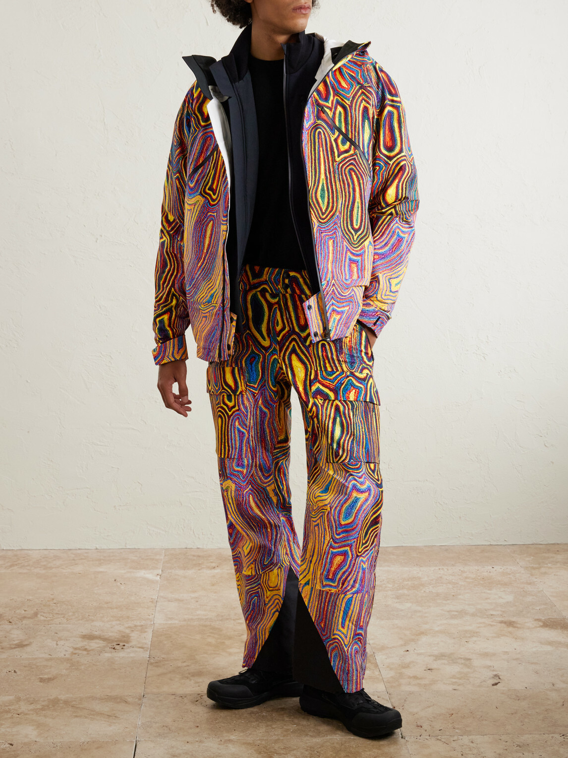 Aztech Mountain - Matthew Day Jackson Hayden Printed 3L Stretch-Nylon Hooded Ski Jacket - Purple