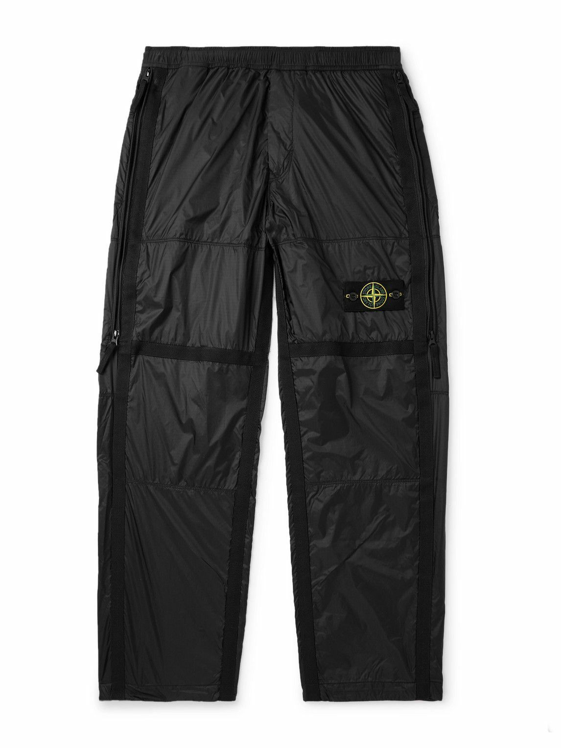 Stone Island - Stellina Straight-Leg Shell Trousers - Black Stone
