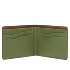 Dime Men's Leather Bifold Wallet in Brown/Olive 