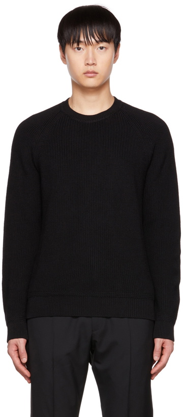Photo: TOM FORD Black Ribbed Sweater