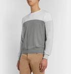 Canali - Colour-Block Cotton Sweater - Gray