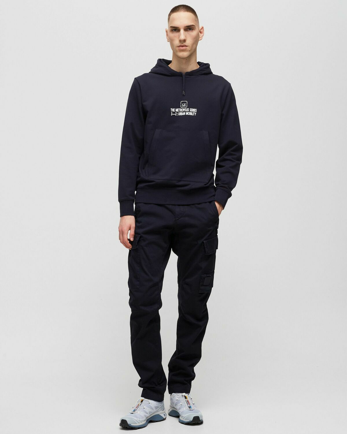 CP COMPANY｜ (Metropolis Series Stretch Fleece Graphic C C.P. Company Metropolis Series Stretch Fleece Graphic Hoodie