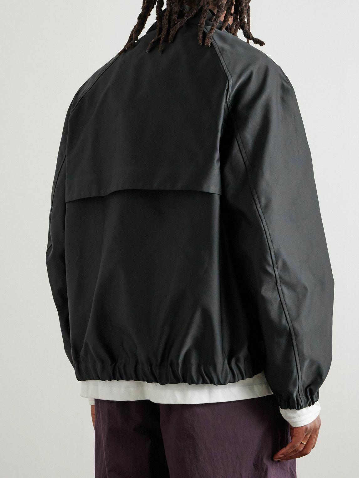 Simone Rocha - Duchess Satin Harrington Jacket - Black