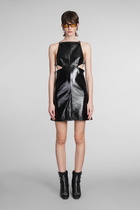 Courrèges Dress In Black Cotton
