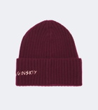 Ruslan Baginskiy Logo ribbed-knit cashmere beanie