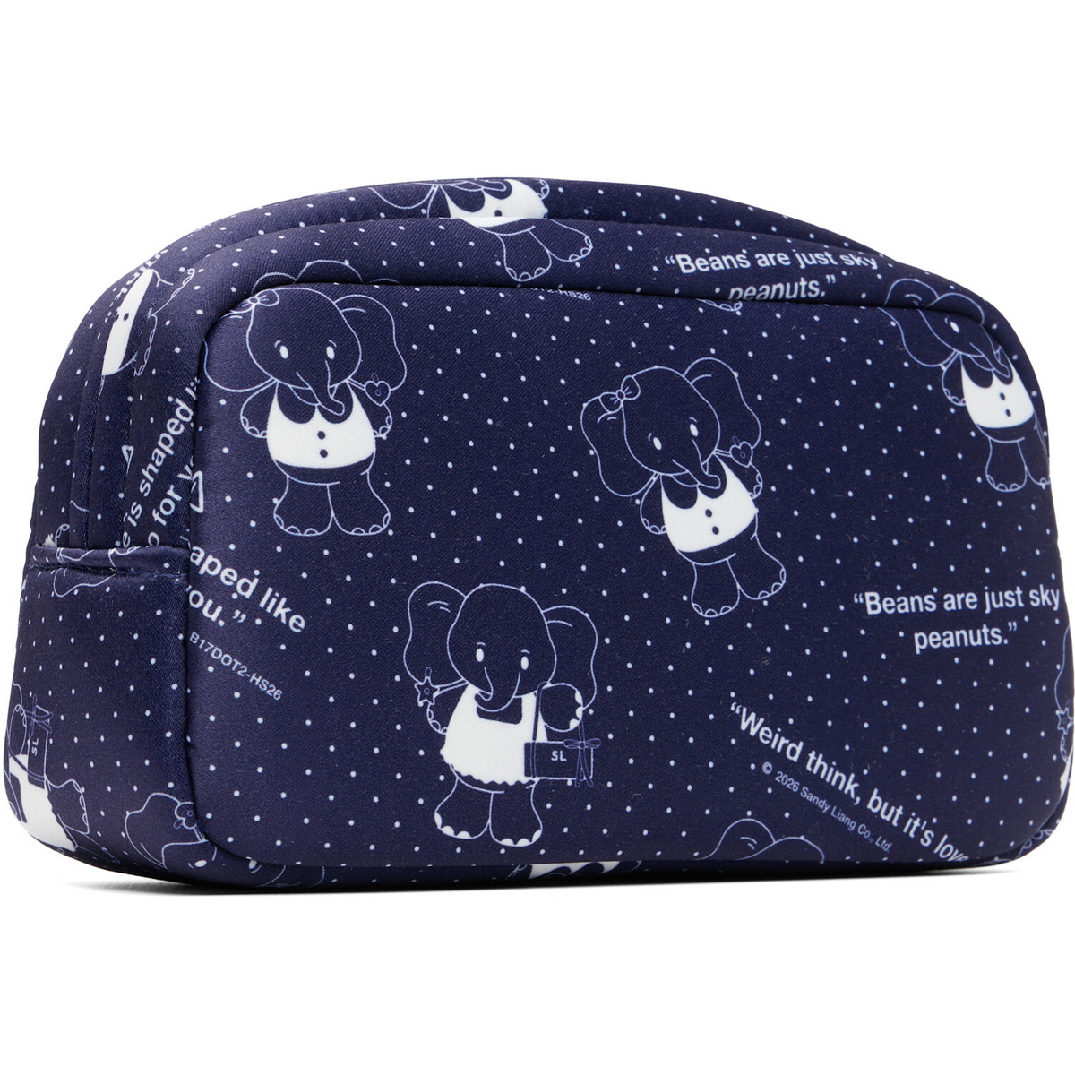 Sandy Liang Navy Smol Pouch