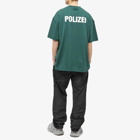 Vetements Men's Polizei T-Shirt in Police Green