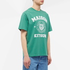 Maison Kitsuné Men's Varsity Comfort T-Shirt in Tropical Green