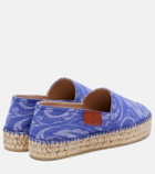 Etro Paisley denim jacquard espadrilles