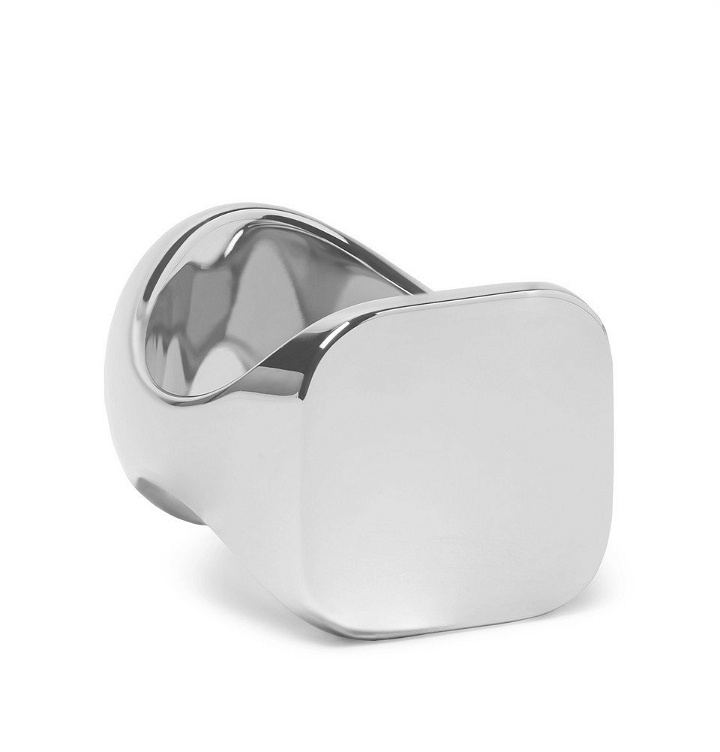 Photo: Maison Margiela - Silver-Tone Signet Ring - Men - Silver