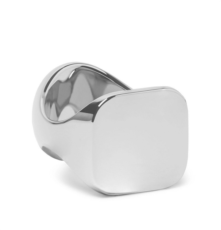 Photo: Maison Margiela - Silver-Tone Signet Ring - Men - Silver