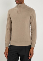 Aurélien City Wool and Cashmere-blend Jumper Taupe
