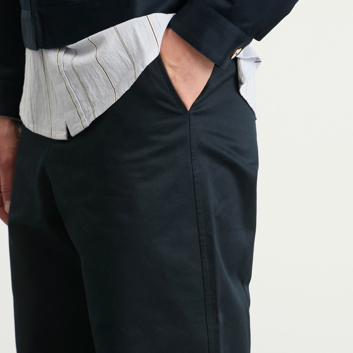 Late Checkout Men's Work Trousers in Navy