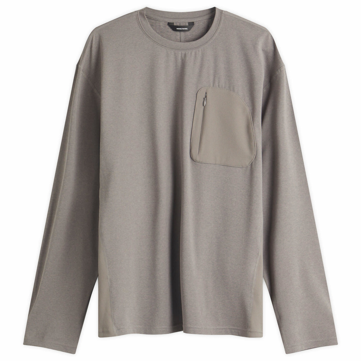 Hiking Patrol Men's Long Sleeve T-Shirt in Grey