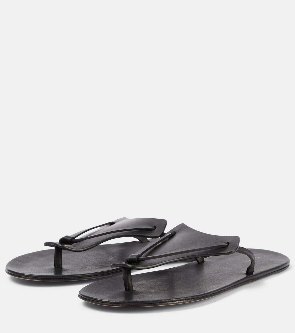 The Row Helena leather thong sandals