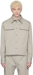Bottega Veneta Gray Button Shirt