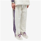 Needles Men's DC Poly Track Pant in Ivory