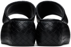 SIMONMILLER Black Woven Cloudy Platform Sandals