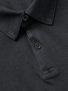 James Perse - Cotton-Jersey Polo Shirt - Blue