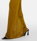 Saint Laurent - Hooded jersey gown