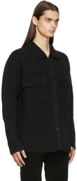 Nahmias Black Wool Buttoned Jacket