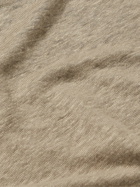 Frescobol Carioca - Mello Linen Polo Shirt - Brown
