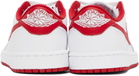 Nike Jordan White & Red Air Jordan 1 Low OG Sneakers