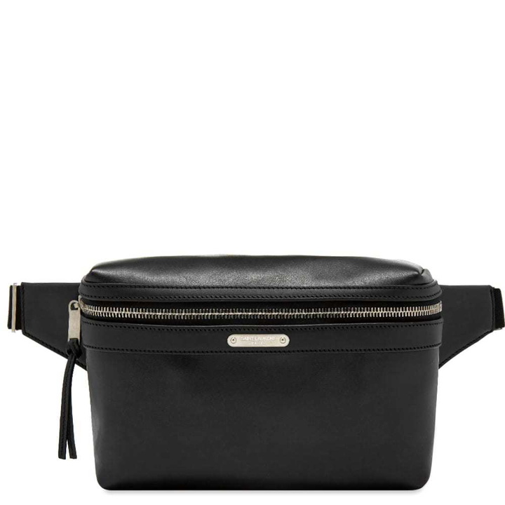 Photo: Saint Laurent Leather ID Tag Waist Bag